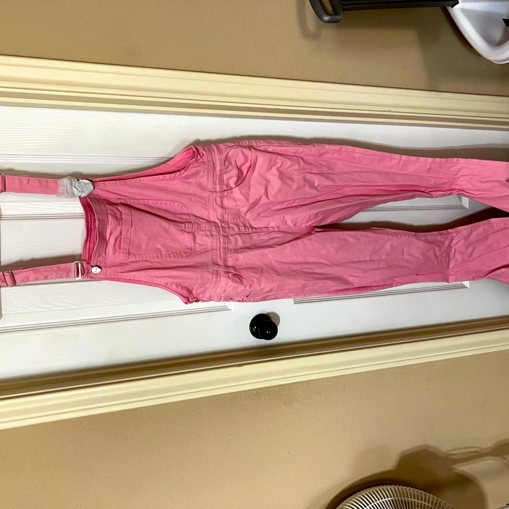 Pink Lily overalls.